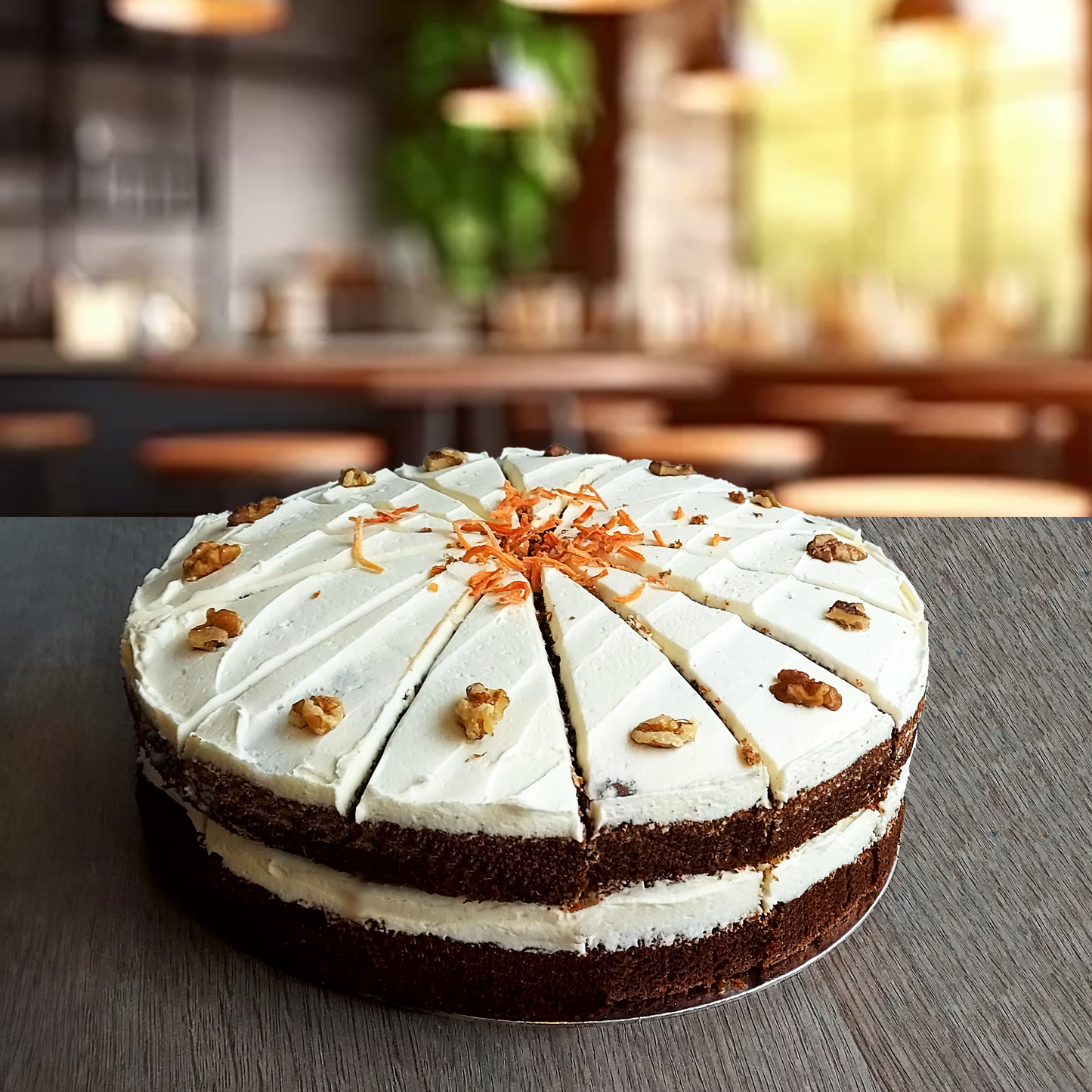 10" Carrot and Walnut Cake