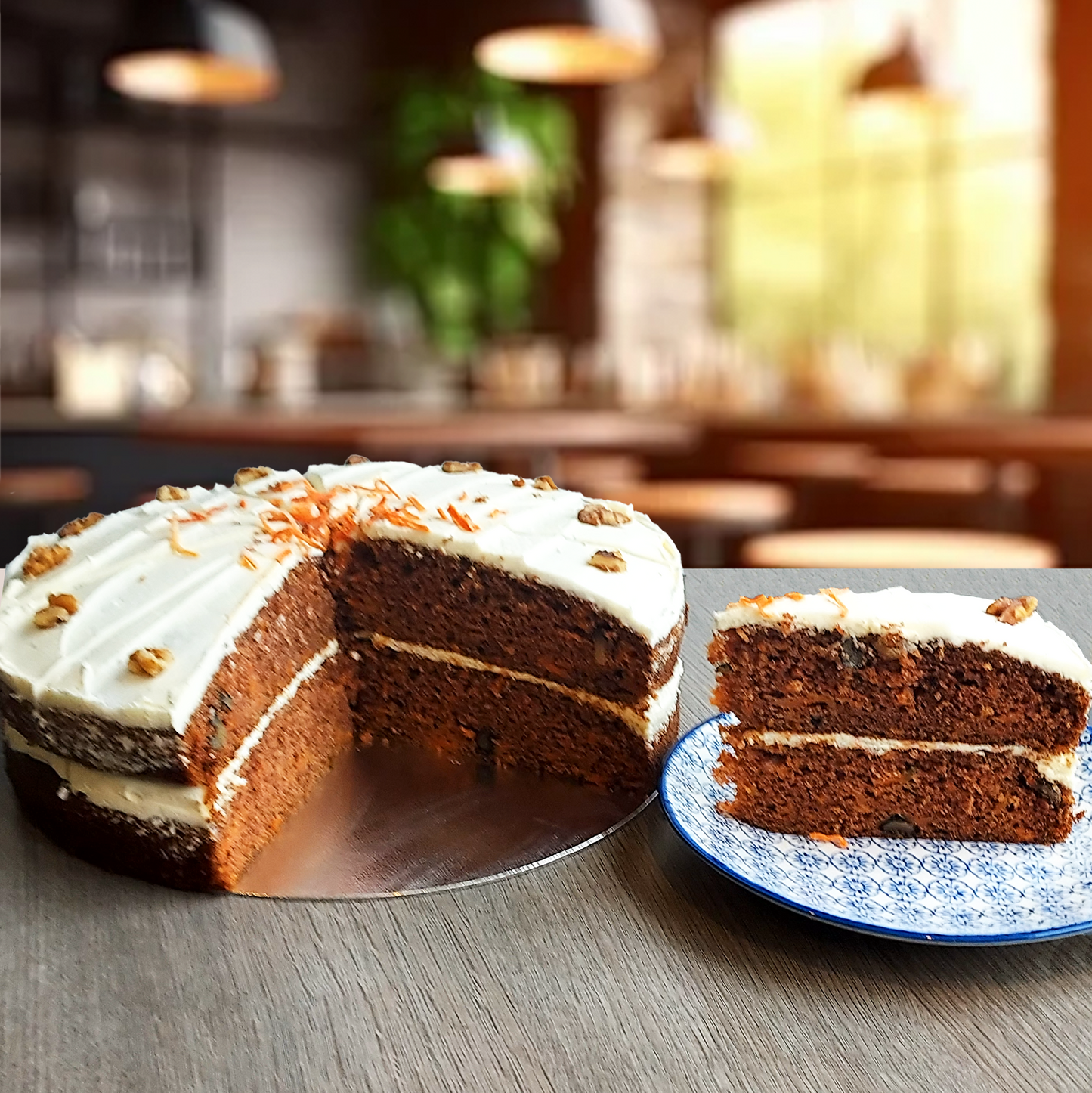 10" Carrot and Walnut Cake